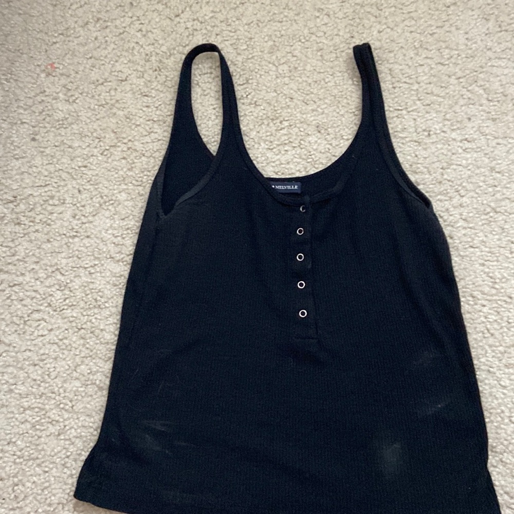 brandy melville button down muscle tank